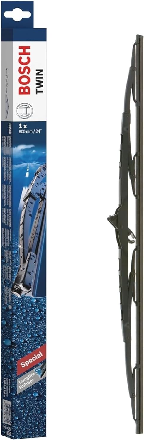 BOSCH 3397018300 Twin Standard Original Equipment Replacement Wiper Blade; 24" - Single