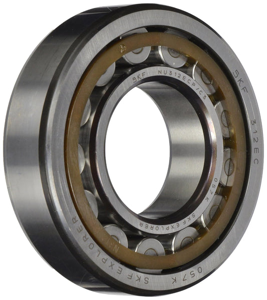 SKF NU 320 ECP/C3 Cylindrical Roller Bearing. Single Row. Removable Inner Ring. Straight Bore. High Capacity. C3 Clearance. Polyamide/Nylon Cage. Metric. 100mm Bore. 215mm OD. 47mm Width